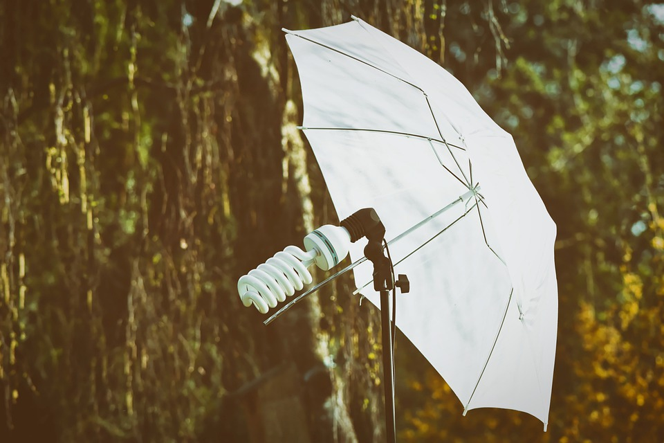 how to use umbrella lights for product photography
