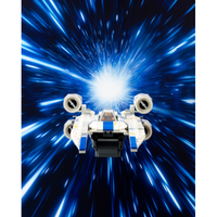 Front Hyperdrive | Photo Backdrop for LEGO® Sets | Brand New - Replica Surfaces