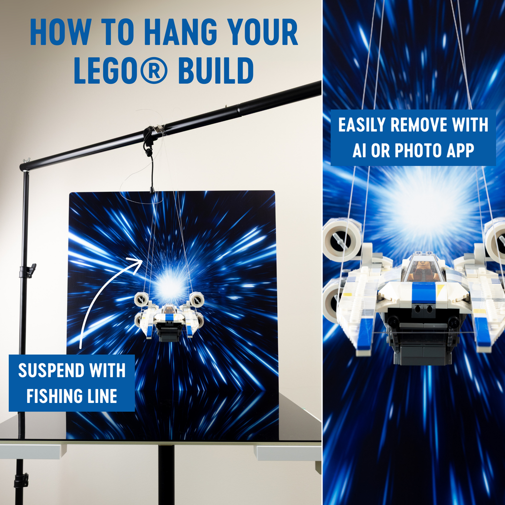 Front Hyperdrive | Photo Backdrop for LEGO® Sets | Brand New - Replica Surfaces