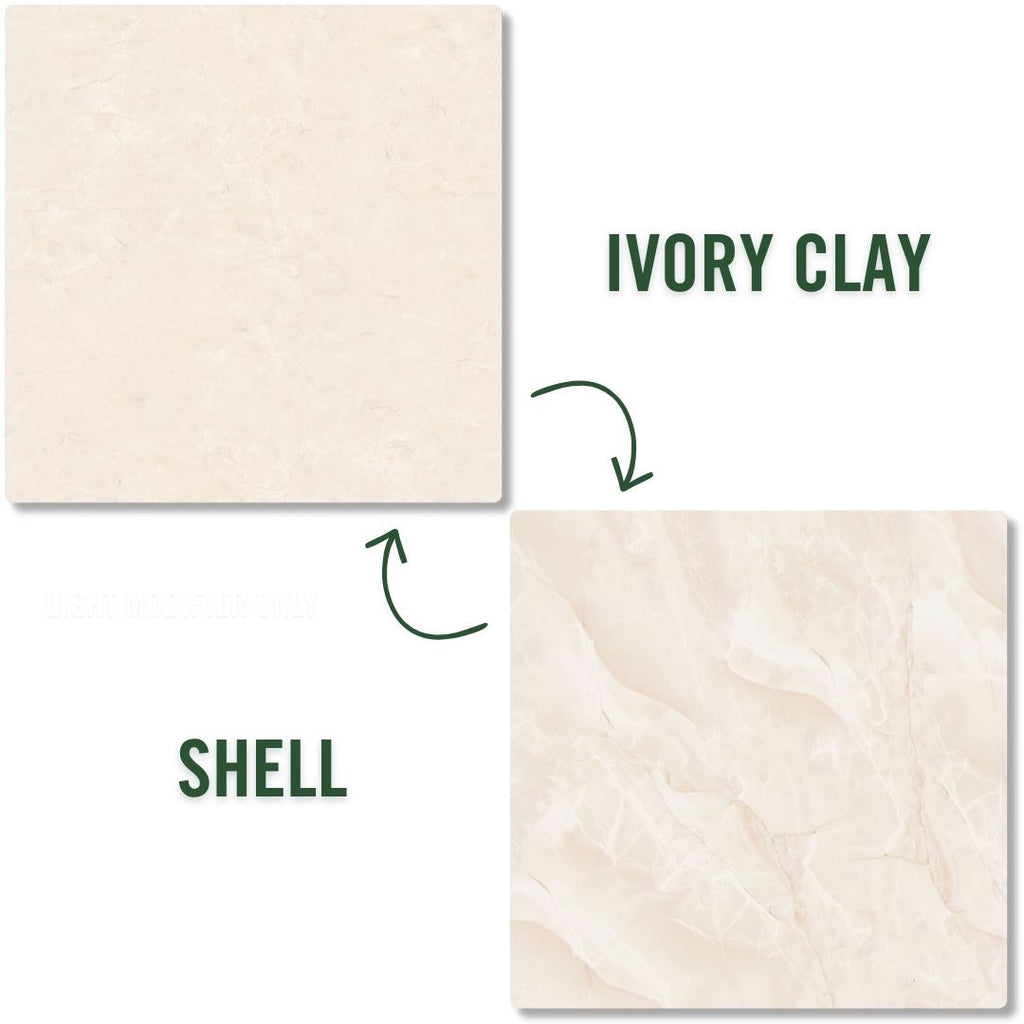 Ivory Clay/Shell | Double-Sided Photography Backdrop & Surface ...