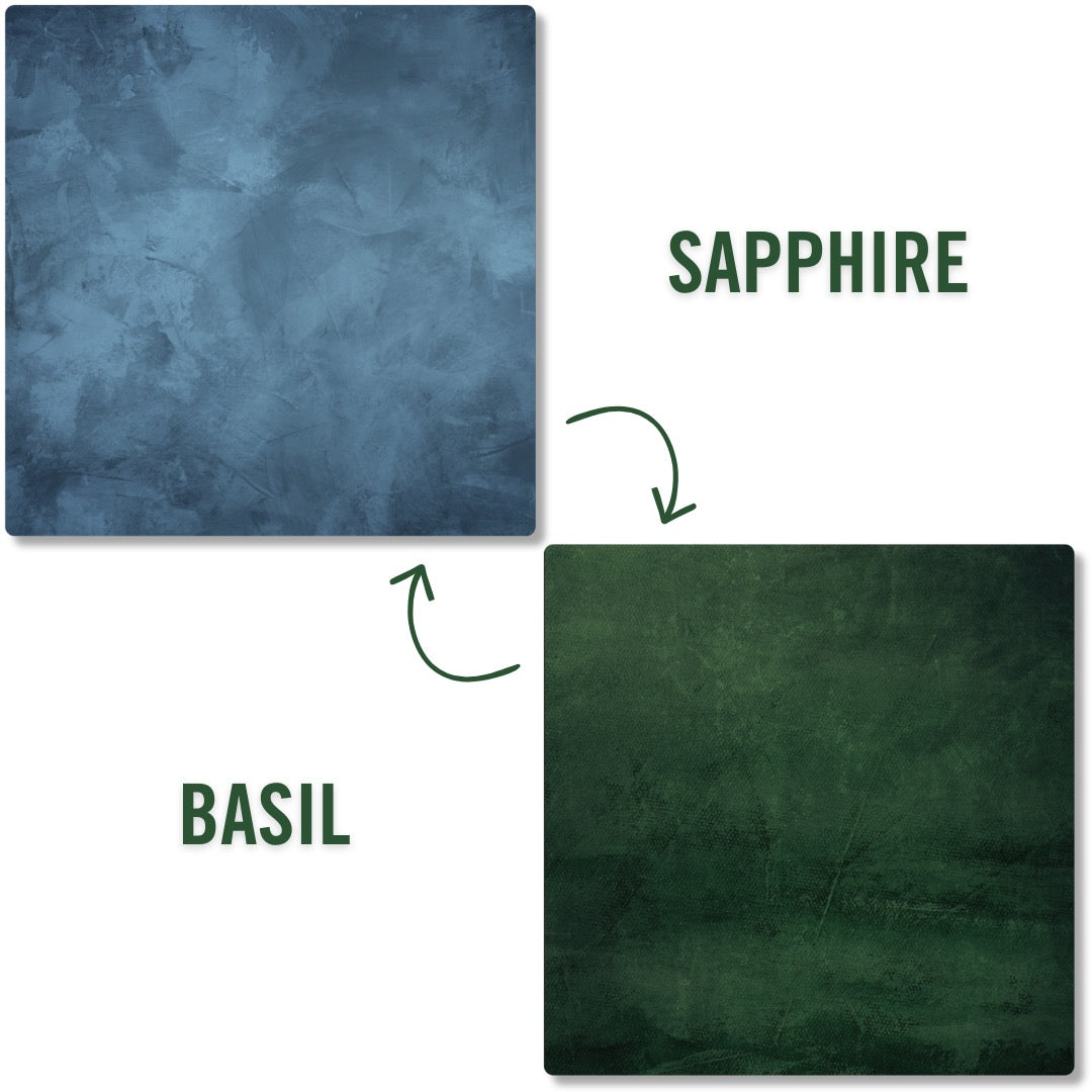 Sapphire/Basil | Double-Sided Photography Backdrop & Surface – Replica ...