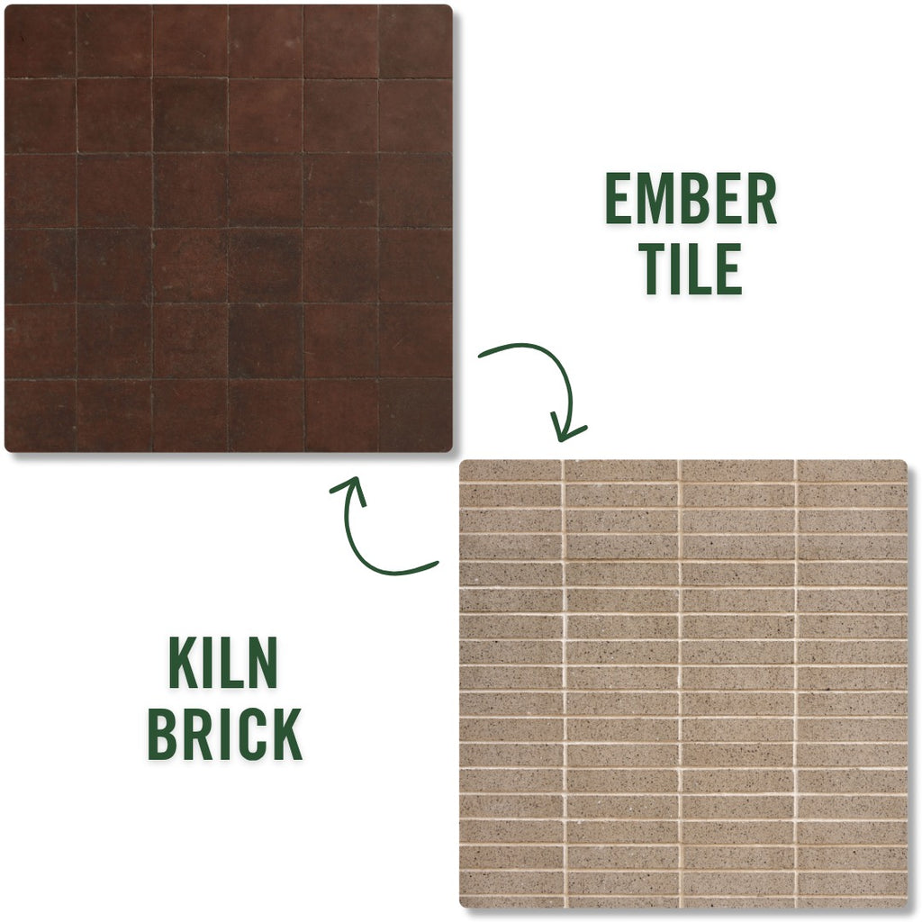 Ember Tile/Kiln Brick | Double-Sided Photography Backdrop & Surface ...