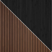 Teak Slats | Ebony Panel (Double-Sided) - Replica Surfaces