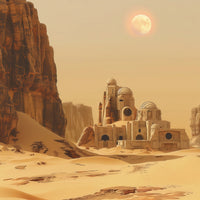 Sand Station | Photo Backdrop for LEGO® Sets | Brand New - Replica Surfaces