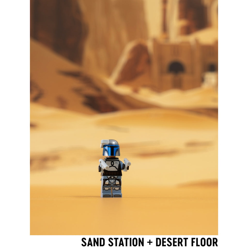 Sand Station | Photo Backdrop for LEGO® Sets | Brand New - Replica Surfaces