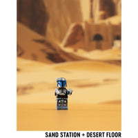 Sand Station | Photo Backdrop for LEGO® Sets | Brand New - Replica Surfaces