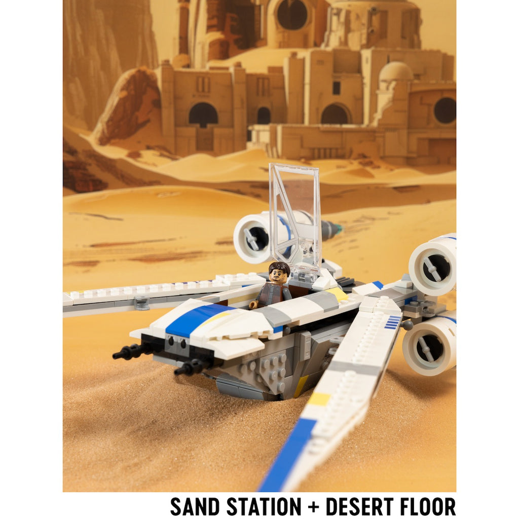Sand Station | Photo Backdrop for LEGO® Sets | Brand New - Replica Surfaces