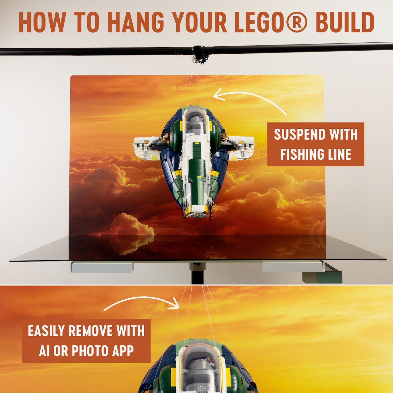 XL Cloud (with Free Shipping) | Photo Backdrop for LEGO® Sets | Brand New - Replica Surfaces