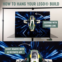 XL Front Hyperdrive (with Free Shipping) | Photo Backdrop for LEGO® Sets | Brand New - Replica Surfaces