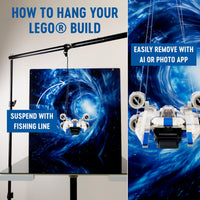 Rear Hyperdrive | Photo Backdrop for LEGO® Sets | Brand New - Replica Surfaces