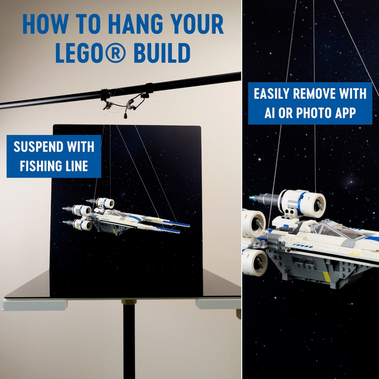 Galactic | Photo Backdrop for LEGO® Sets | Brand New - Replica Surfaces