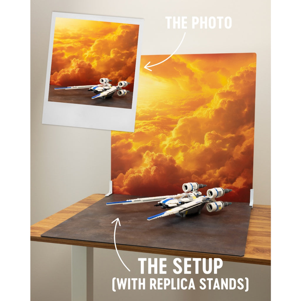 Cloud | Photo Backdrop for LEGO® Sets | Brand New - Replica Surfaces