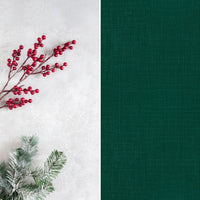 Winterberry | Evergreen Linen (Double-Sided)